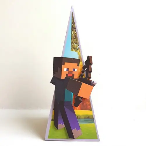 Caixa Cone - Minecraft
