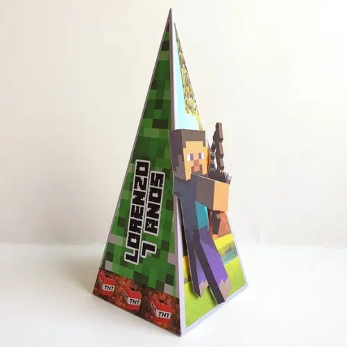 Caixa Cone - Minecraft