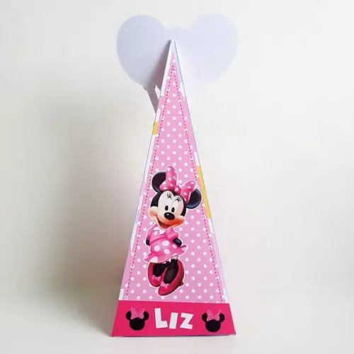 Caixa Cone - Minnie Rosa