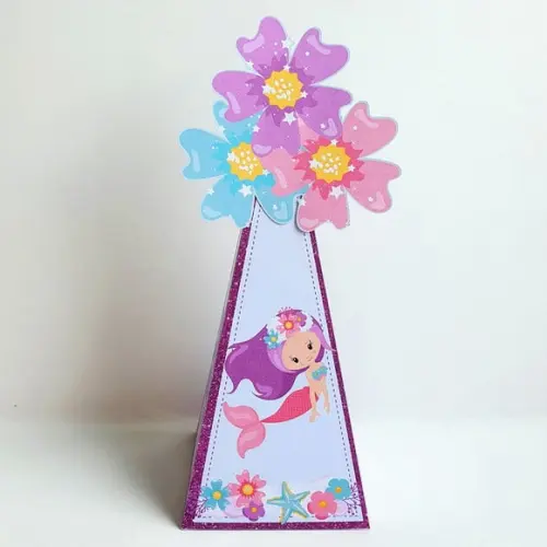 Caixa Cone - Sereia Floral