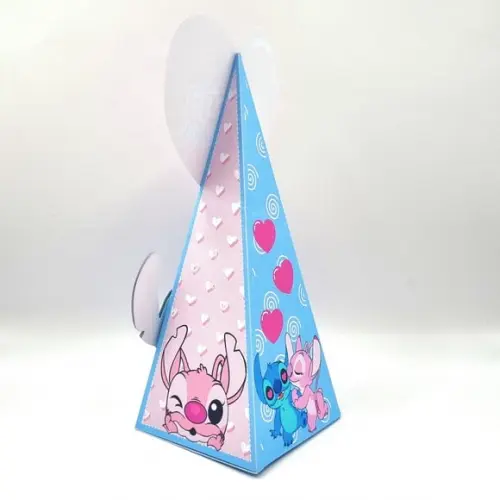 Caixa Cone - Stitch e Angel