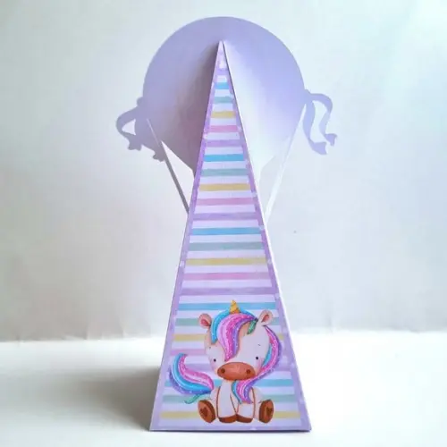 Caixa Cone - Unicórnio