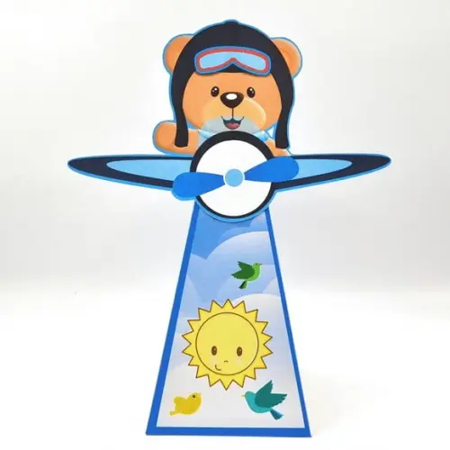 Caixa Cone - Urso Aviador