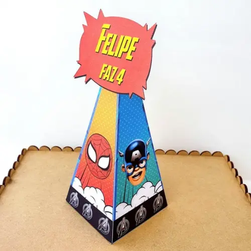 Caixa Cone - Vingadores Cute