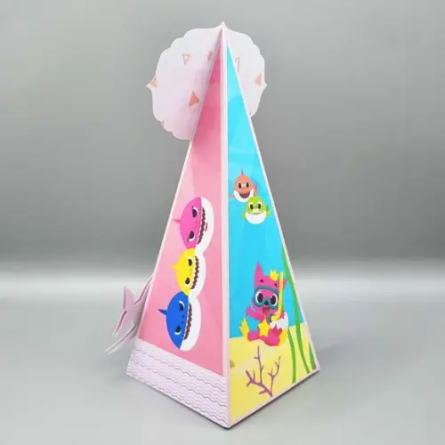 Caixa Cone - Baby Shark Rosa