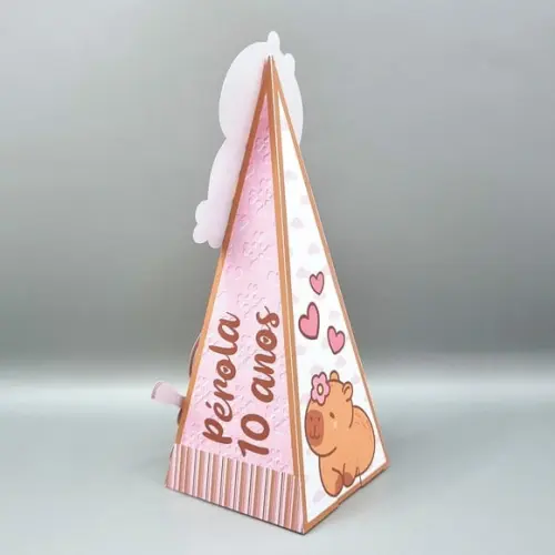 Caixa Cone - Capivara Cute