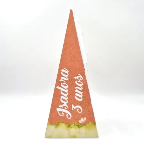 Caixa Cone - Chapeuzinho Vermelho Preta