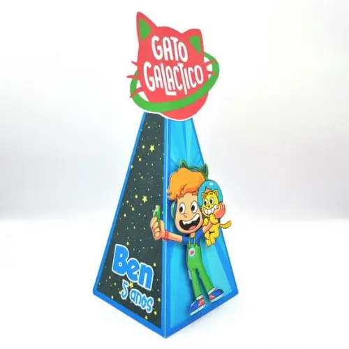 Caixa Cone - Gato Galactico