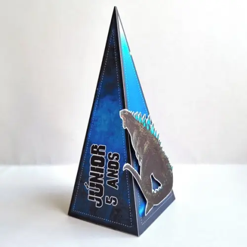 Caixa Cone - Godzilla Azul