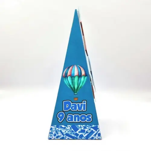 Caixa Cone - Meios de Transporte Realista Aquarela