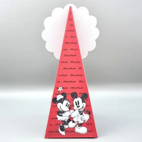 Caixa Cone - Mickey e Minnie Vermelha