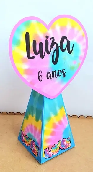 Caixa Cone - Tie Dye