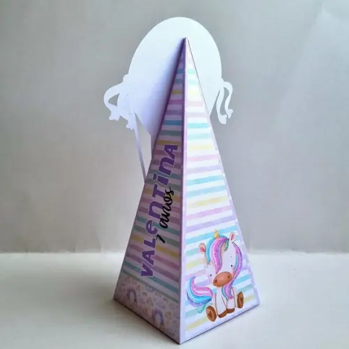 Caixa Cone - Unicórnio