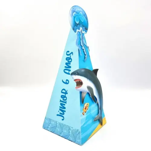 Caixa Cone - Fundo do Mar Realista
