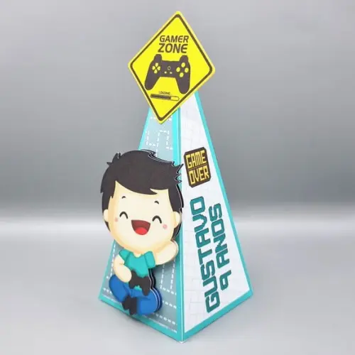 Caixa Cone - Gamer - Vídeo Game - Games