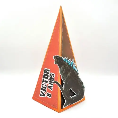Caixa Cone - Godzilla Laranja