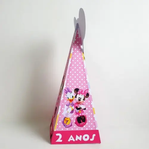 Caixa Cone - Minnie Rosa