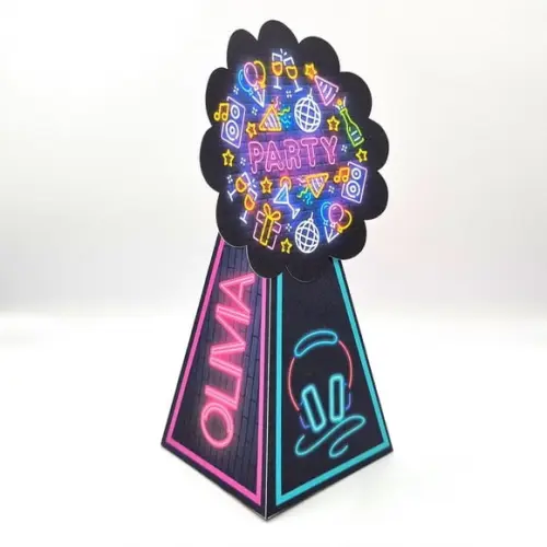 Caixa Cone - Neon Party