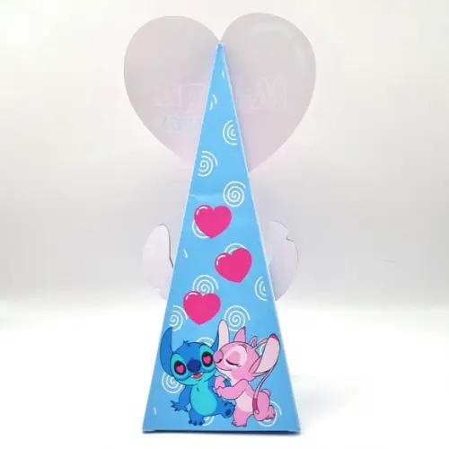 Caixa Cone - Stitch e Angel