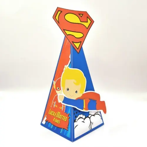Caixa Cone - Super Homem Loiro