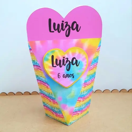 Caixa Coração - Tie Dye