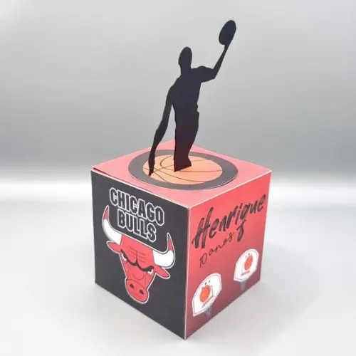 Caixa Cubo - Basquete Chicago Bulls