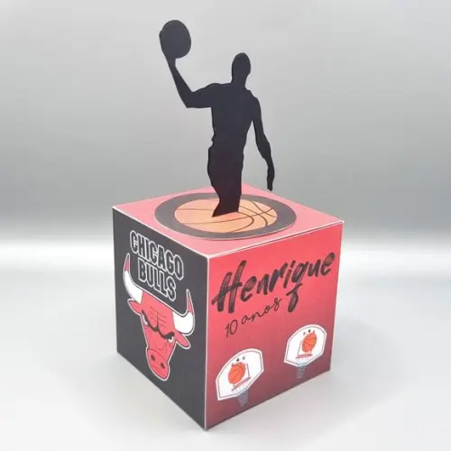 Caixa Cubo - Basquete Chicago Bulls