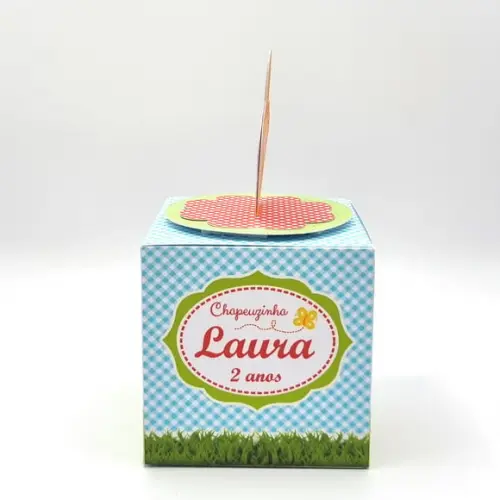 Caixa Cubo - Chapeuzinho Vermelho