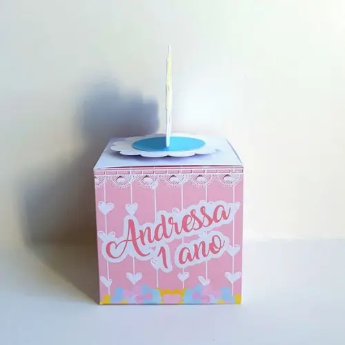 Caixa Cubo - Chuva de Amor