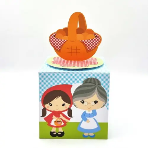 Caixa Cubo - Chapeuzinho Vermelho