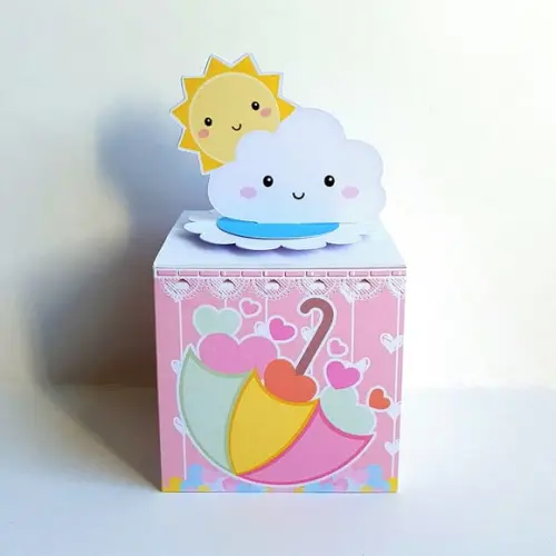 Caixa Cubo - Chuva de Amor
