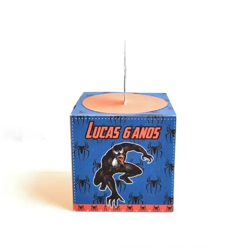 Caixa Cubo - Homem Aranha