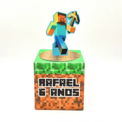 Caixa Cubo - Minecraft