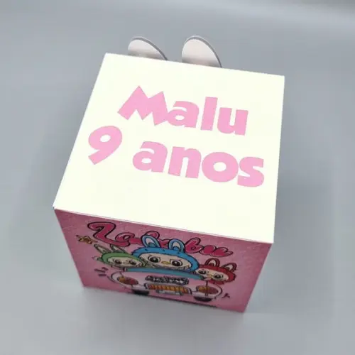 Caixa Cubo - Labubu