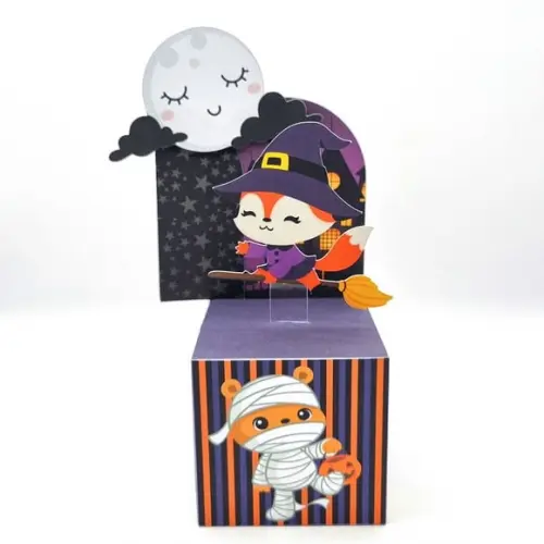 Caixa Cubo Cenário - Halloween Cute