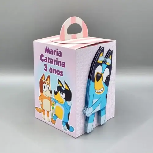 Caixa de Mão - Bluey Candy Rosa