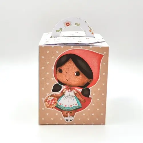Caixa de Mão - Chapeuzinho Vermelho Preta