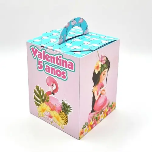 Caixa de Mão - Flamingos