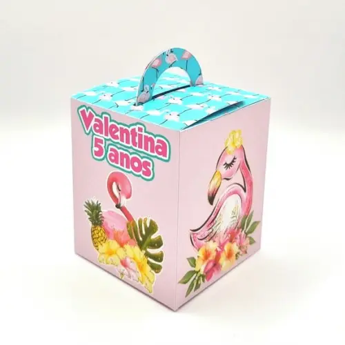 Caixa de Mão - Flamingos