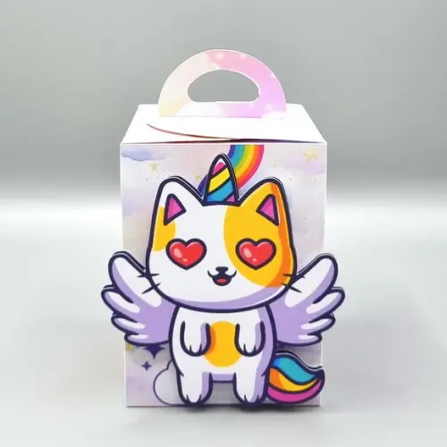 Caixa de Mão - Gato Unicórnio