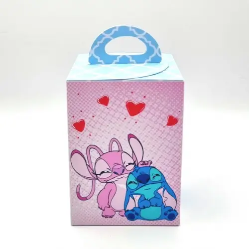 Caixa de Mão - Stitch e Angel
