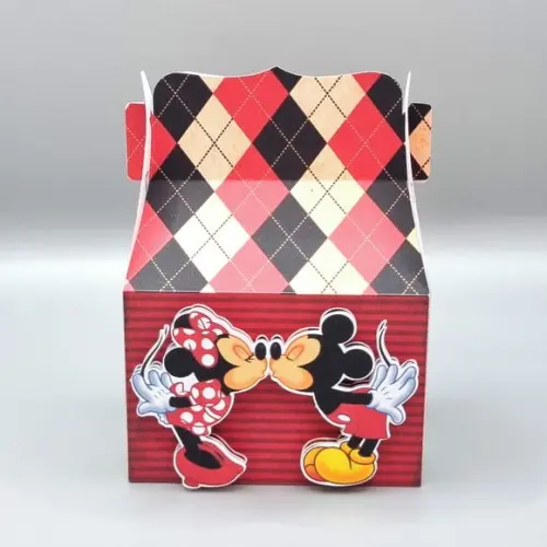 Caixa Malinha - Mickey e Minnie Vermelha
