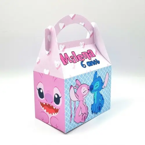 Caixa Malinha - Stitch e Angel