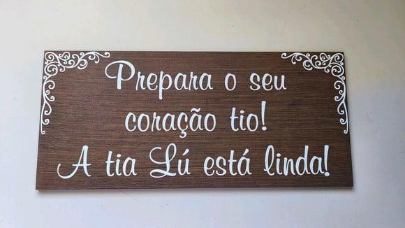Kit 3 Placas Cerimônia