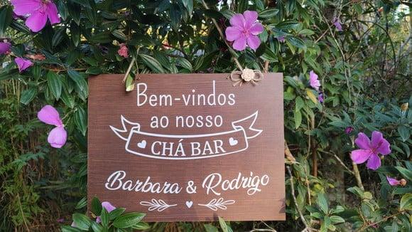 Placa para Chá Bar em mdf