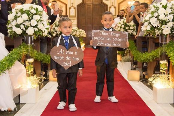 Placa Daminha-pajem Ai Vem o Amor e Tio Prepare