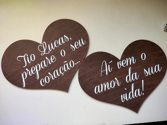 Placa Daminha-pajem Tio, Prepare Seu Coração/ Aí Vem o Amor