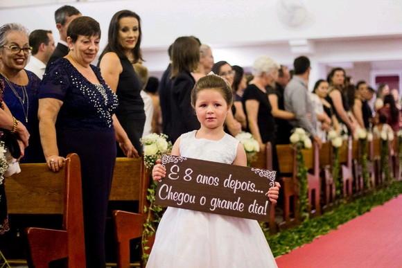 Placa Daminha-pajem Anos Depois Chegou o Grande Dia em mdf