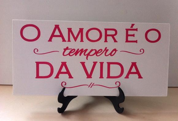 Plaquinha para Casamento Tempero da Vida Branca