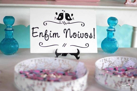 Plaquinha para Casamento Enfim-noivos Branca